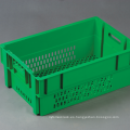 Contenedor retráctil retráctil verde Pantone para transporte de vegetales / contenedor de inserción de plástico